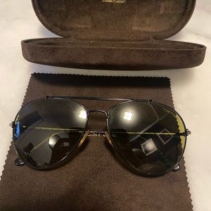 Tom Ford men’s indiana aviator sunglasses